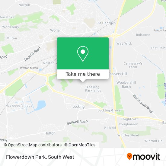 Flowerdown Park map