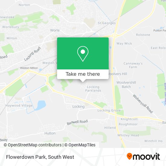 Flowerdown Park map