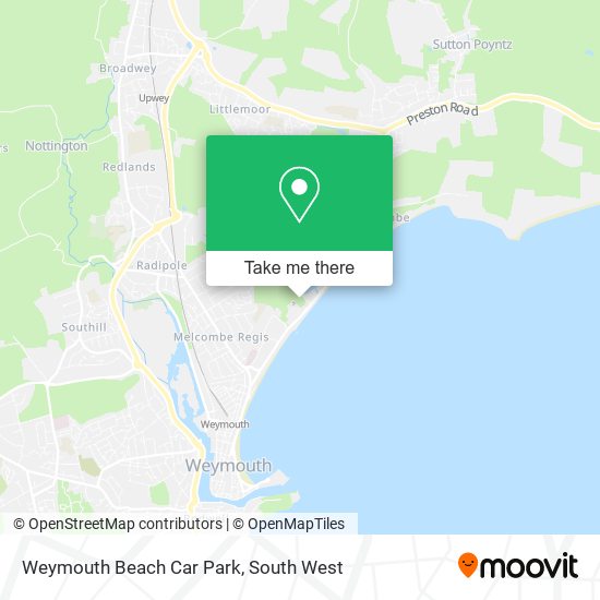 Weymouth Beach Car Park map