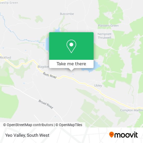 Yeo Valley map