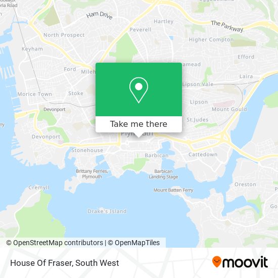 House Of Fraser map