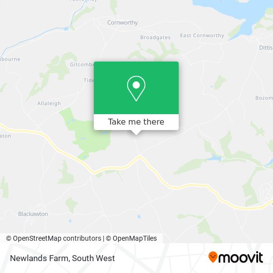 Newlands Farm map