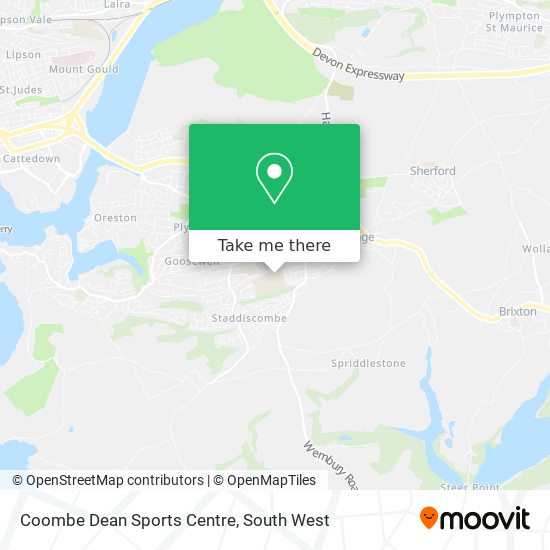 Coombe Dean Sports Centre map