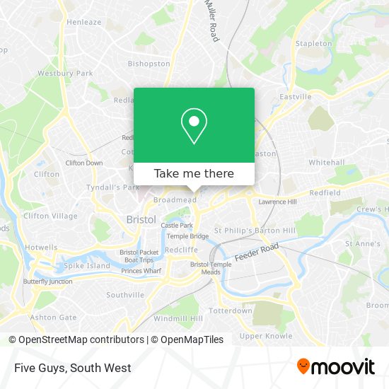 Five Guys map