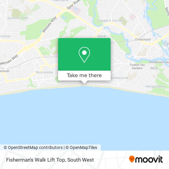 Fisherman's Walk Lift Top map