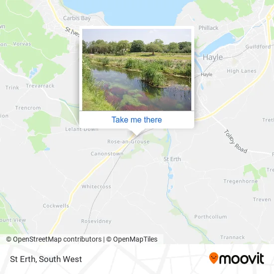 St Erth map