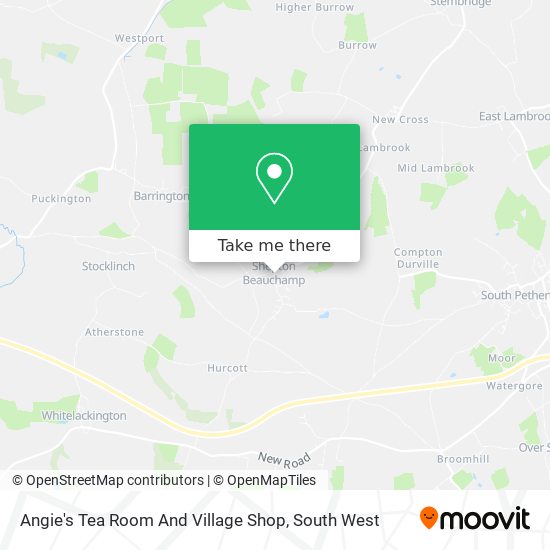 Angie's Tea Room And Village Shop map