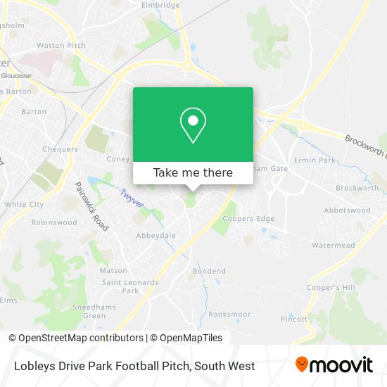 Lobleys Drive Park Football Pitch map