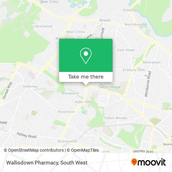 Wallisdown Pharmacy map