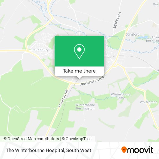 The Winterbourne Hospital map