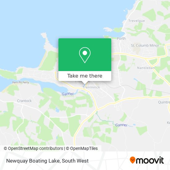 Newquay Boating Lake map