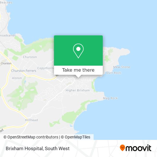 Brixham Hospital map