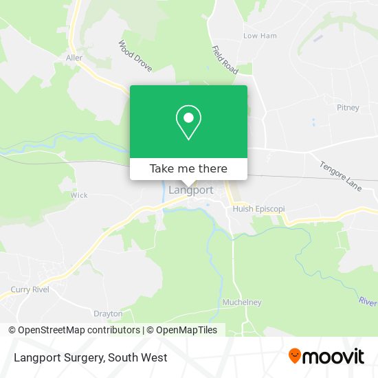 Langport Surgery map