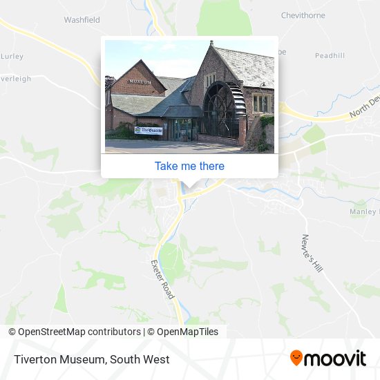 Tiverton Museum map