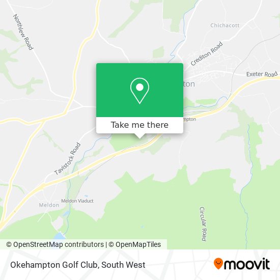 Okehampton Golf Club map