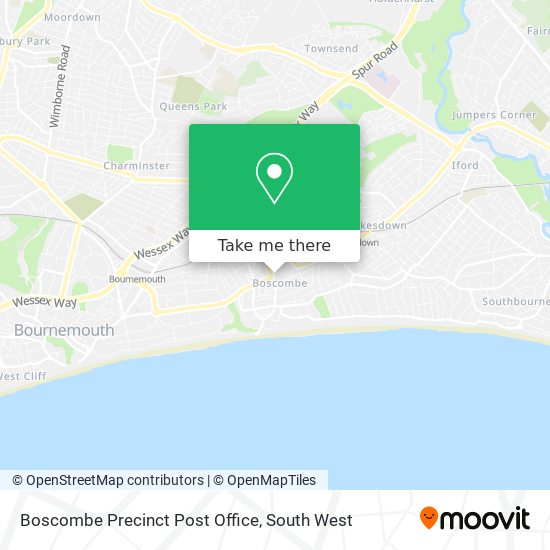 Boscombe Precinct Post Office map