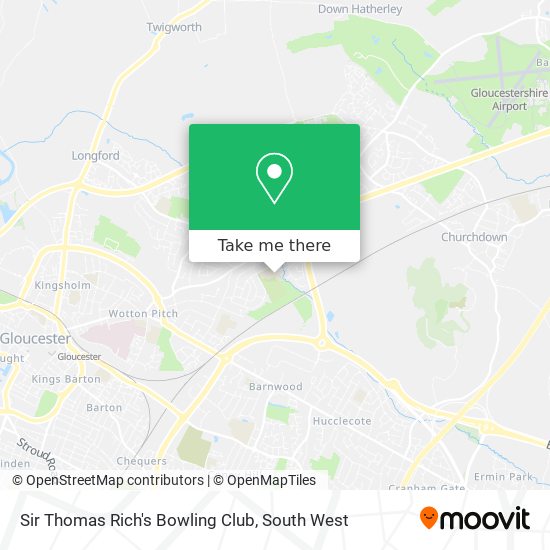 Sir Thomas Rich's Bowling Club map