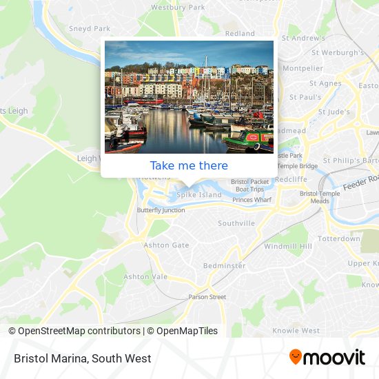 Bristol Marina map