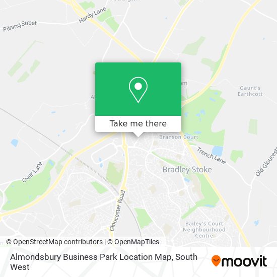 Almondsbury Business Park Location Map map