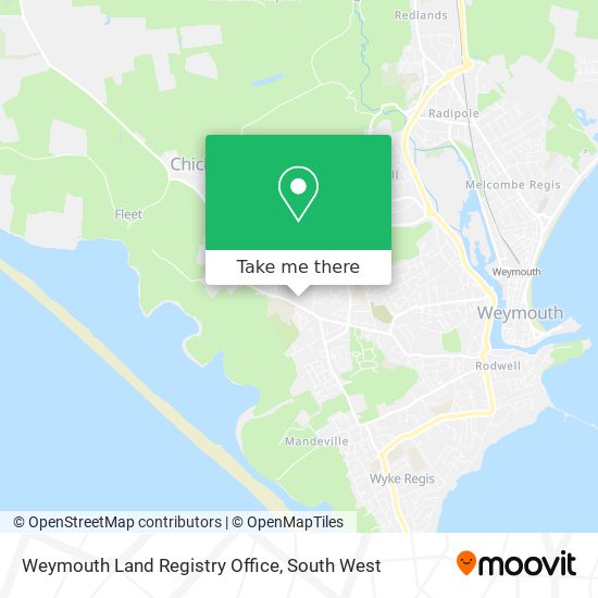 Weymouth Land Registry Office map