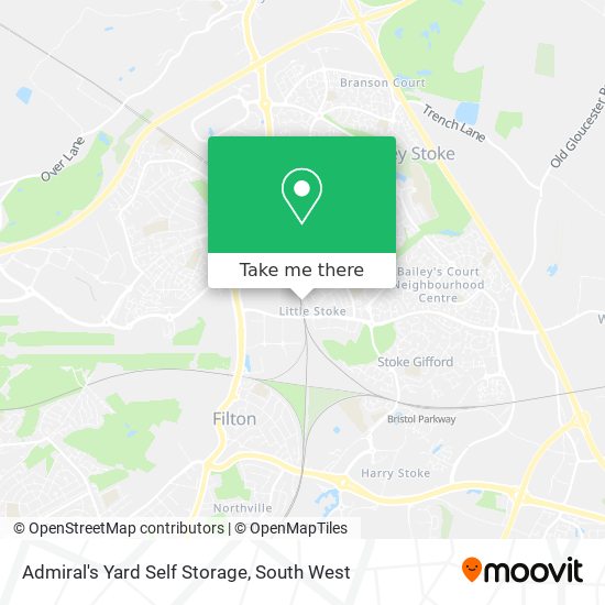 Admiral's Yard Self Storage map