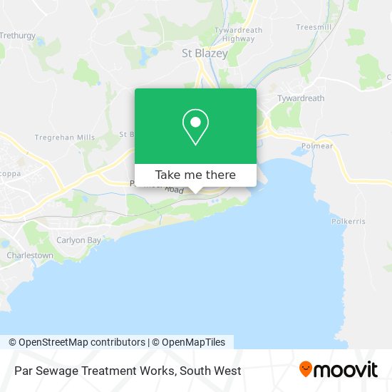 Par Sewage Treatment Works map