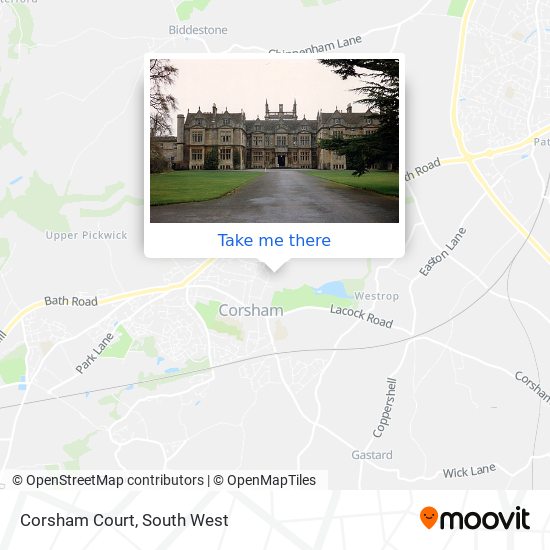 Corsham Court map