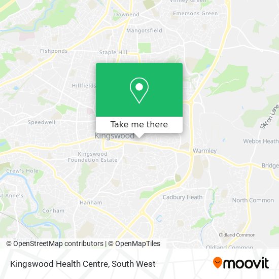 Kingswood Health Centre map