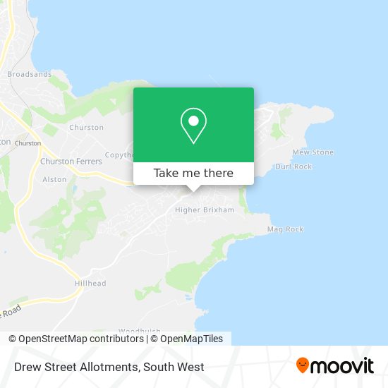 Drew Street Allotments map