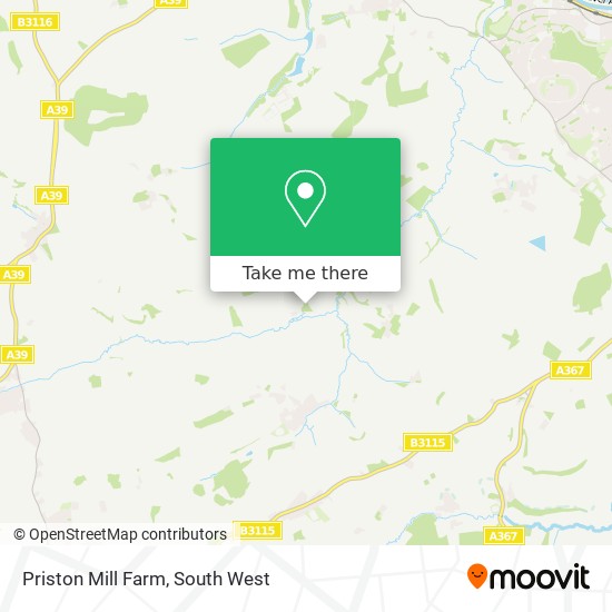 Priston Mill Farm map
