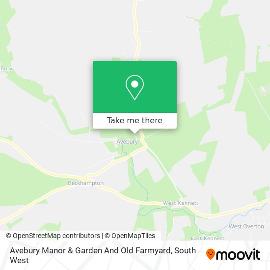 Avebury Manor & Garden And Old Farmyard map