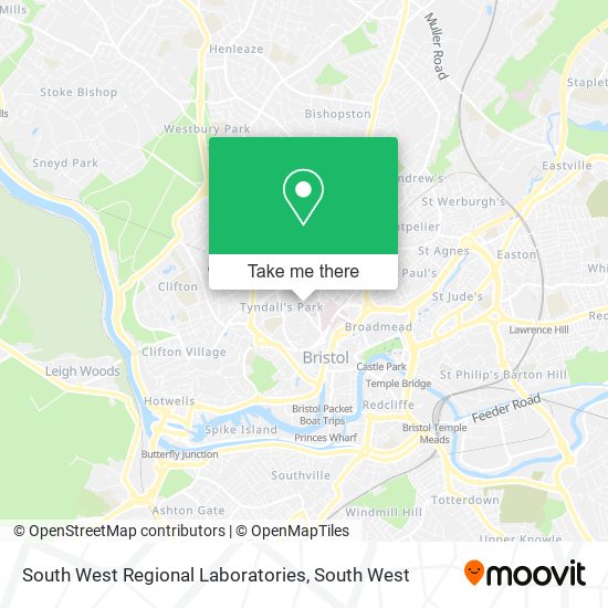 South West Regional Laboratories map