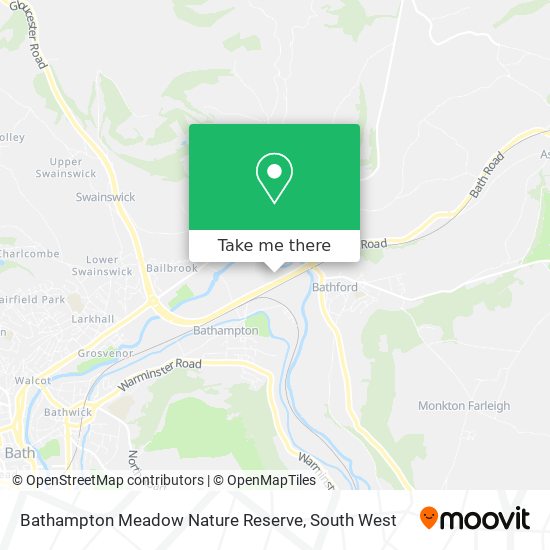 Bathampton Meadow Nature Reserve map