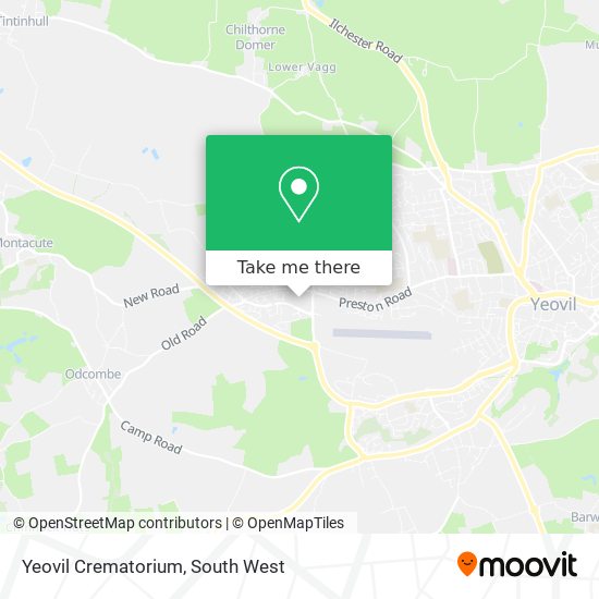 Yeovil Crematorium map