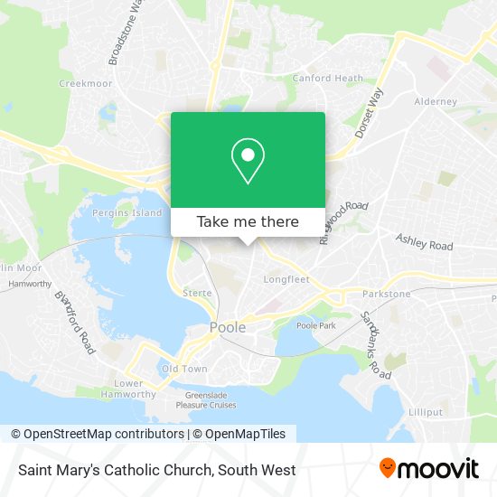 Saint Mary's Catholic Church map