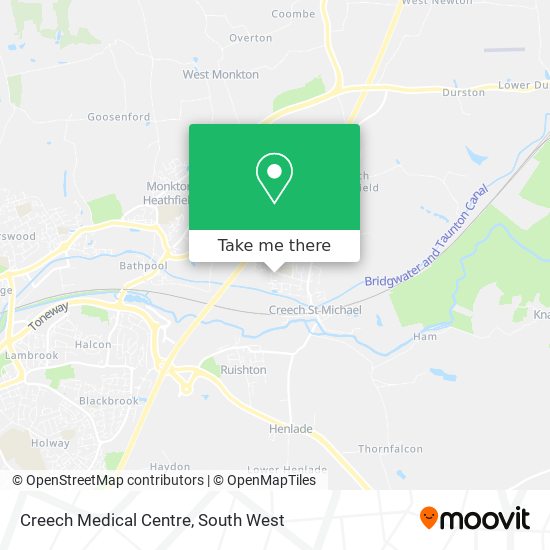 Creech Medical Centre map