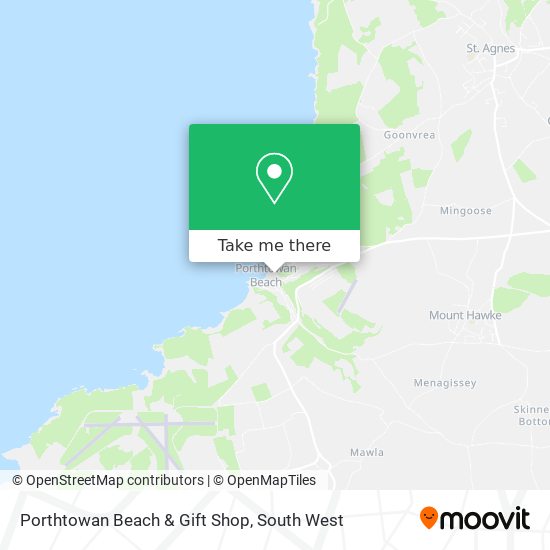 Porthtowan Beach & Gift Shop map