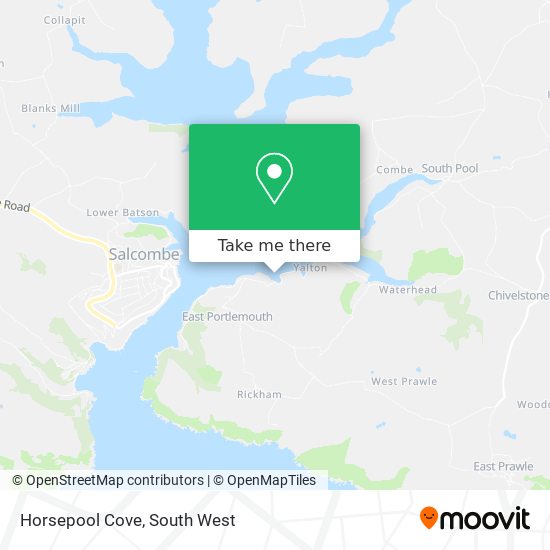 Horsepool Cove map