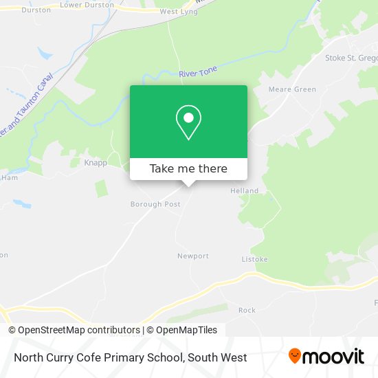 North Curry Cofe Primary School map