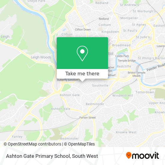 Ashton Gate Primary School map