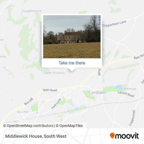 Middlewick House map