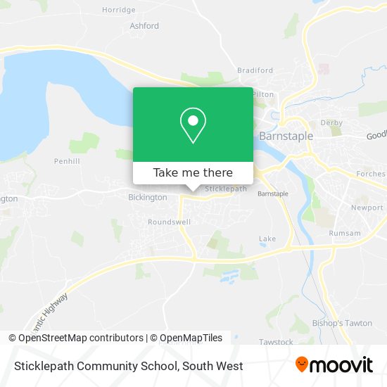 Sticklepath Community School map