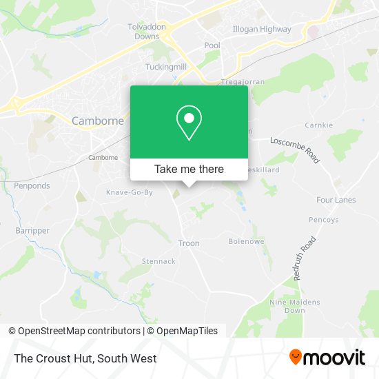 The Croust Hut map