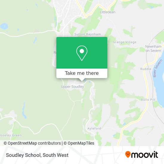 Soudley School map