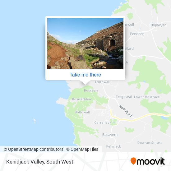 Kenidjack Valley map