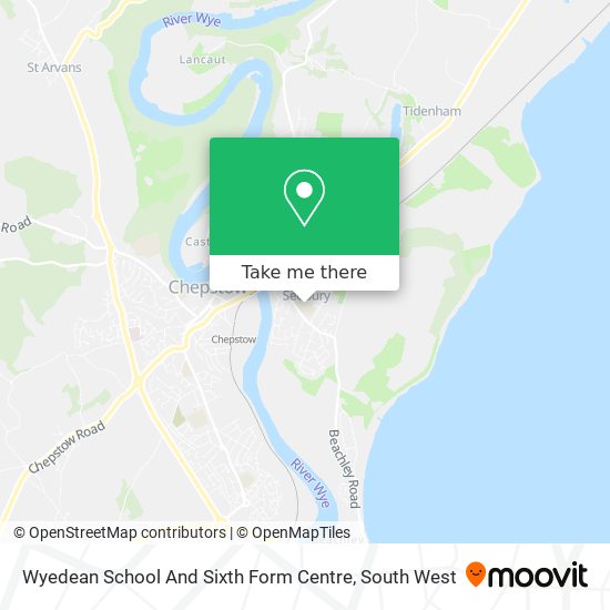 Wyedean School And Sixth Form Centre map