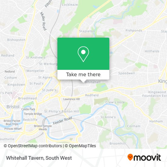 Whitehall Tavern map