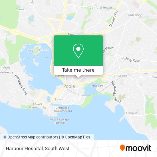 Harbour Hospital map