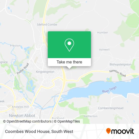 Coombes Wood House map