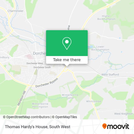 Thomas Hardy's House map